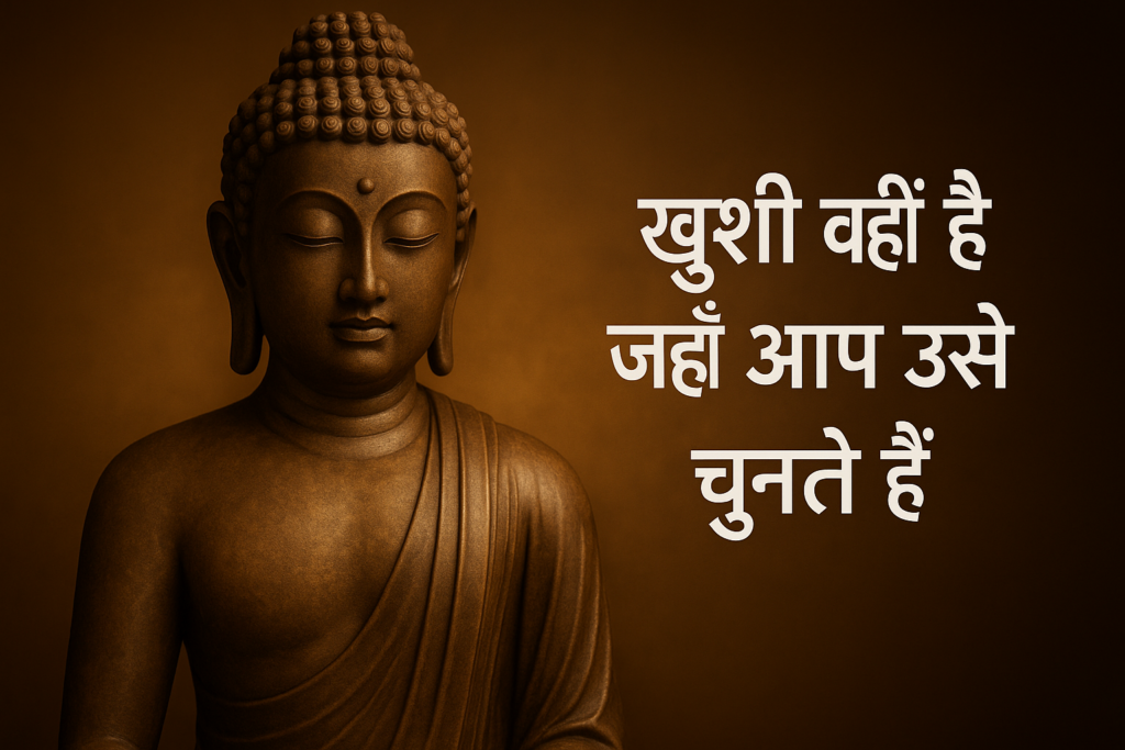 खुशी वहीं है जहाँ आप उसे चुनते हैं