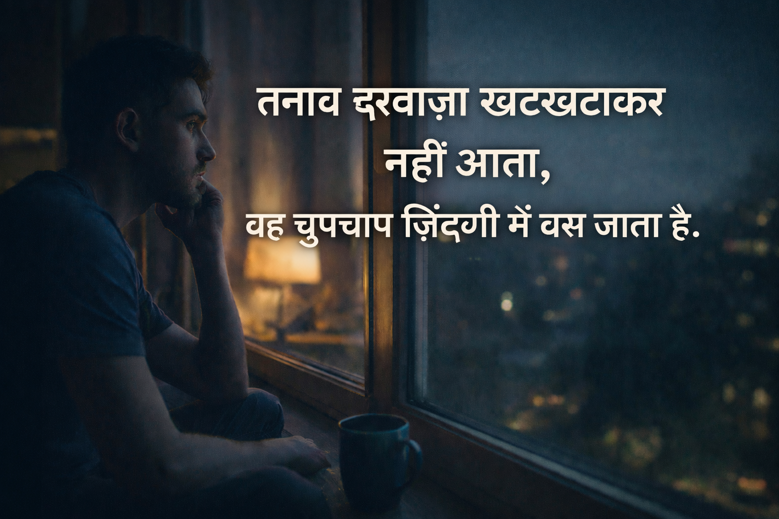 तनाव दरवाज़ा खटखटाकर नहीं आता - वह चुपचाप ज़िंदगी में बस जाता है