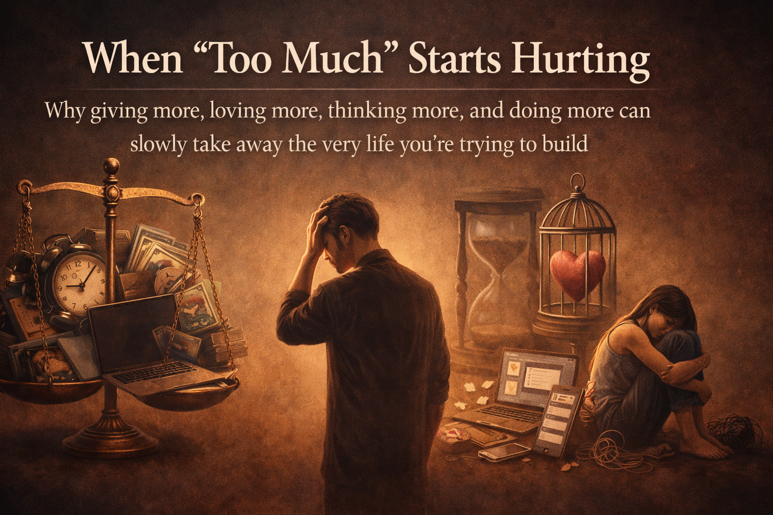 When “Too Much” Starts Hurting: Why giving more, loving more, thinking more, and doing more can slowly take away the very life you’re trying to build