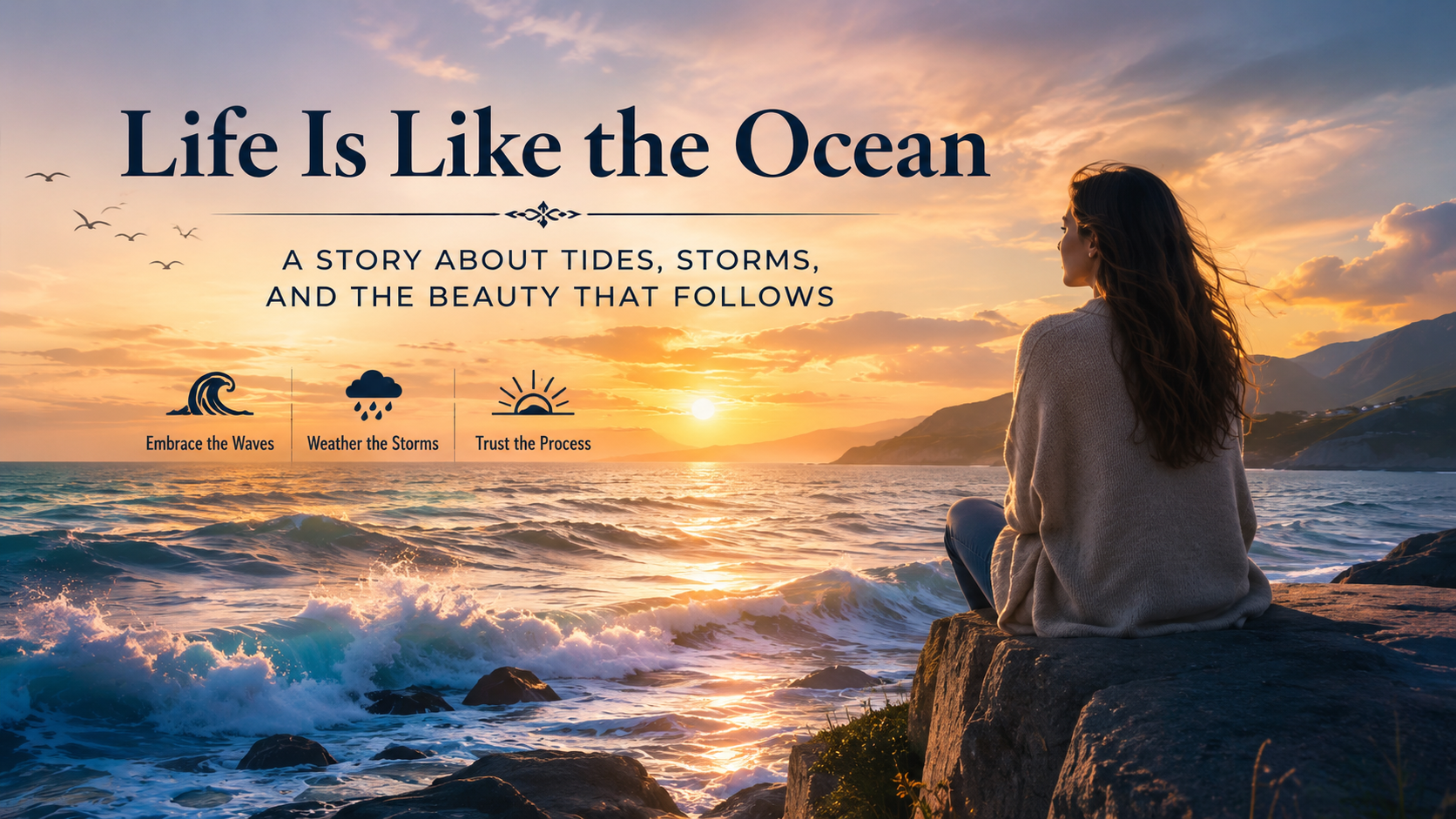 Life Is Like the Ocean: A Story About Tides, Storms, and the Beauty That Follows