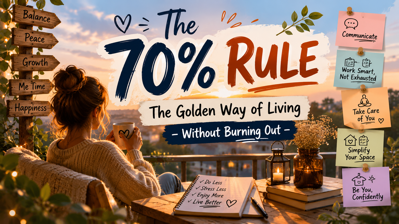 The 70% Rule: The Healthier Way to Live Without Burning Yourself Out