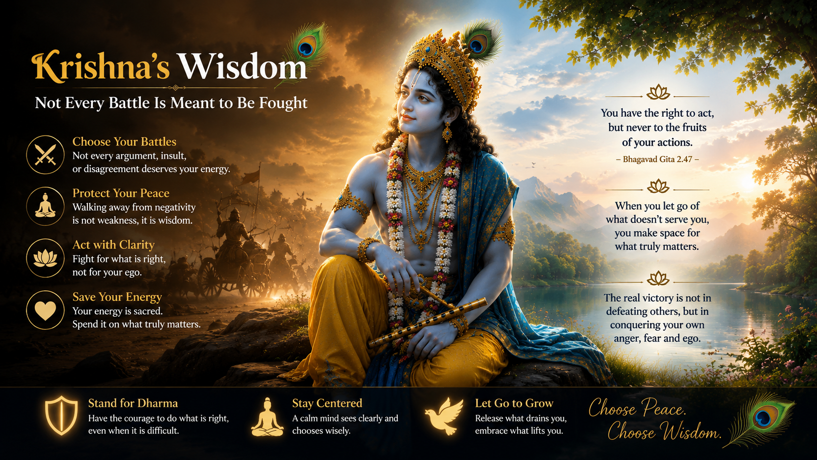 Krishna’s Wisdom: Not Every Battle Is Meant to Be Fought