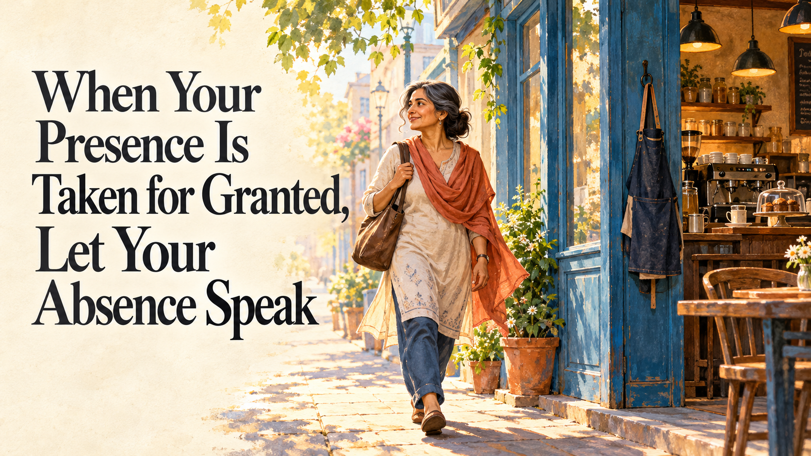 When Your Presence Is Taken for Granted, Let Your Absence Speak